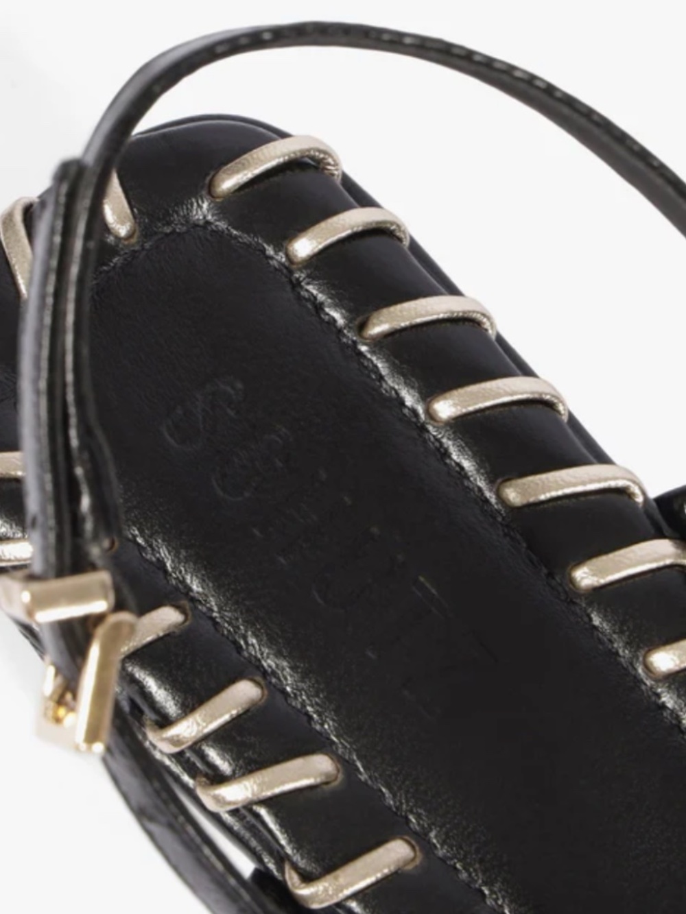 SCHUTZ ELSHA SEWING LEATHER SANDAL 7.5 - Picture 6 of 11